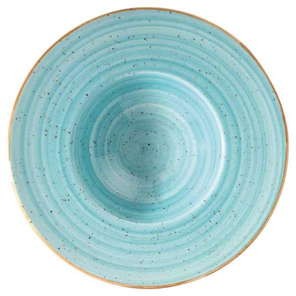 Djupt aqua tallrik Bonna Aura med diameter 28 cm