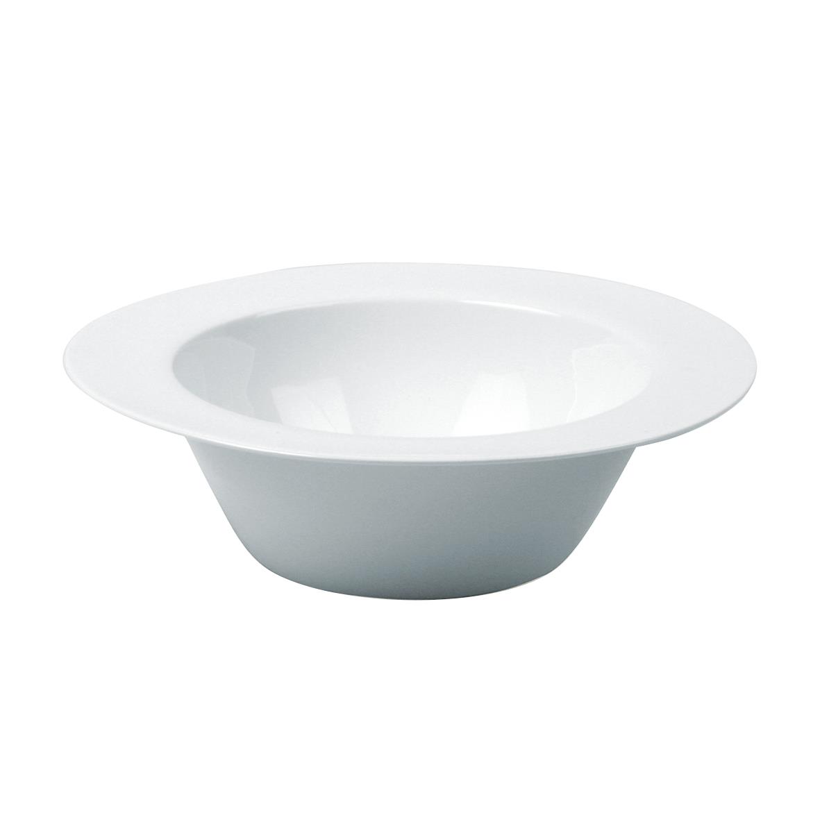 Vit djup tallrik Exxent Zeus Ø18cm