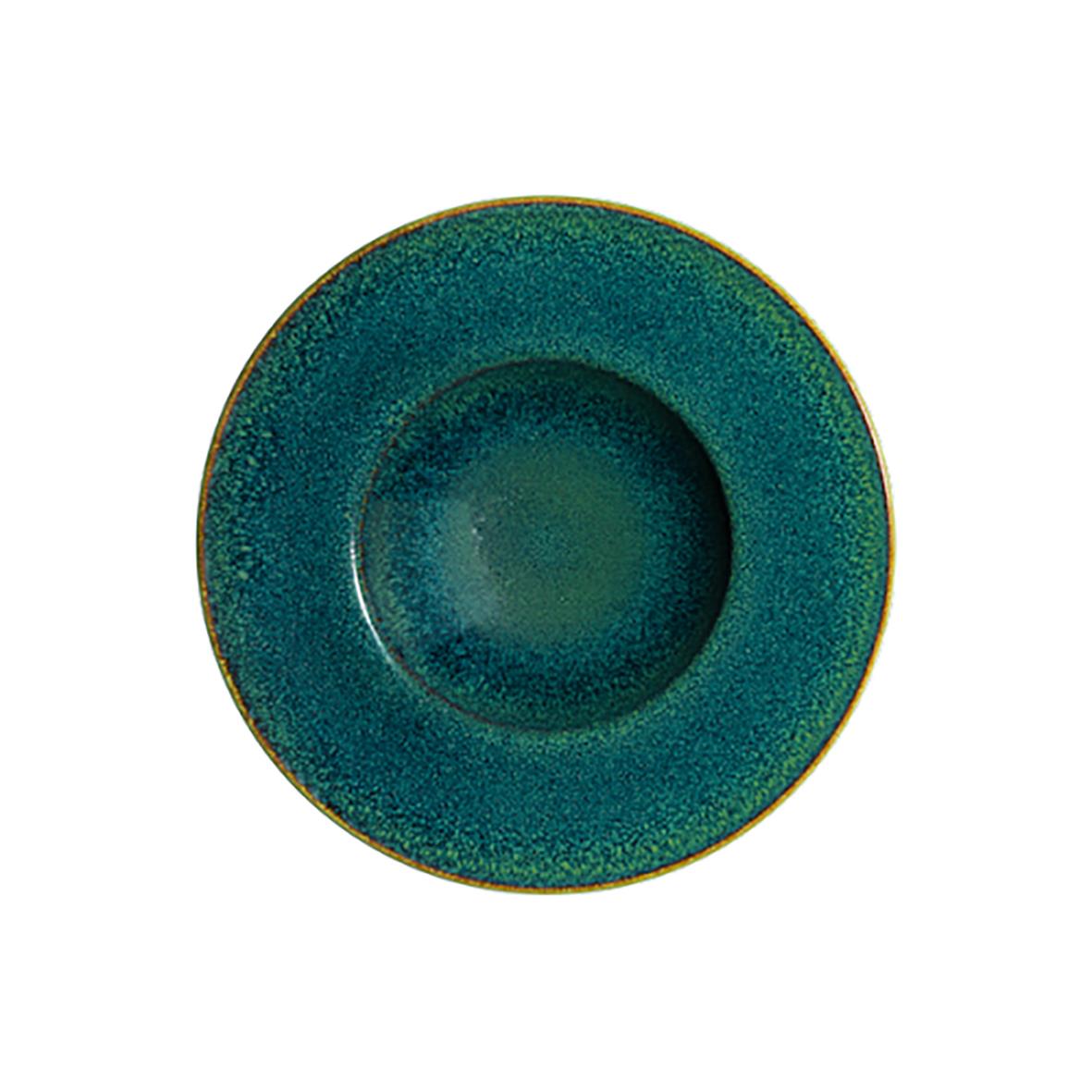 Djupt tallrik Bonna Ore med diameter på 28 cm i blågröna nyanser