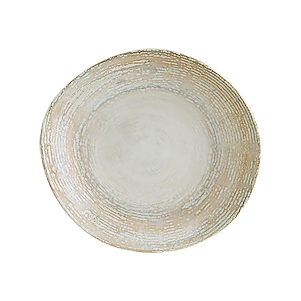 Djup tallrik Bonna Patera med diameter 26 cm, beige och guldton, dekorativ design