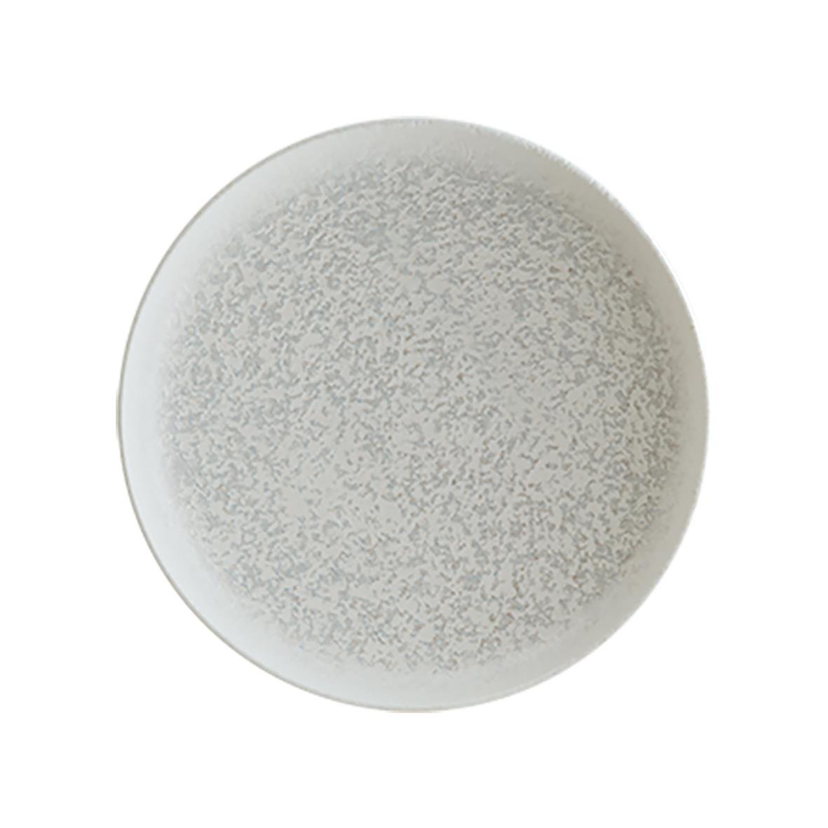 Djup tallrik Bonna Lunar Hygge Ø28cm med vit och grå mönster