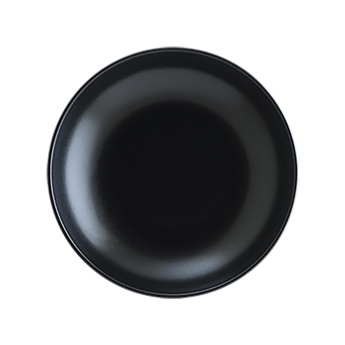 Svart djup tallrik Bonna Notte med diameter 23 cm