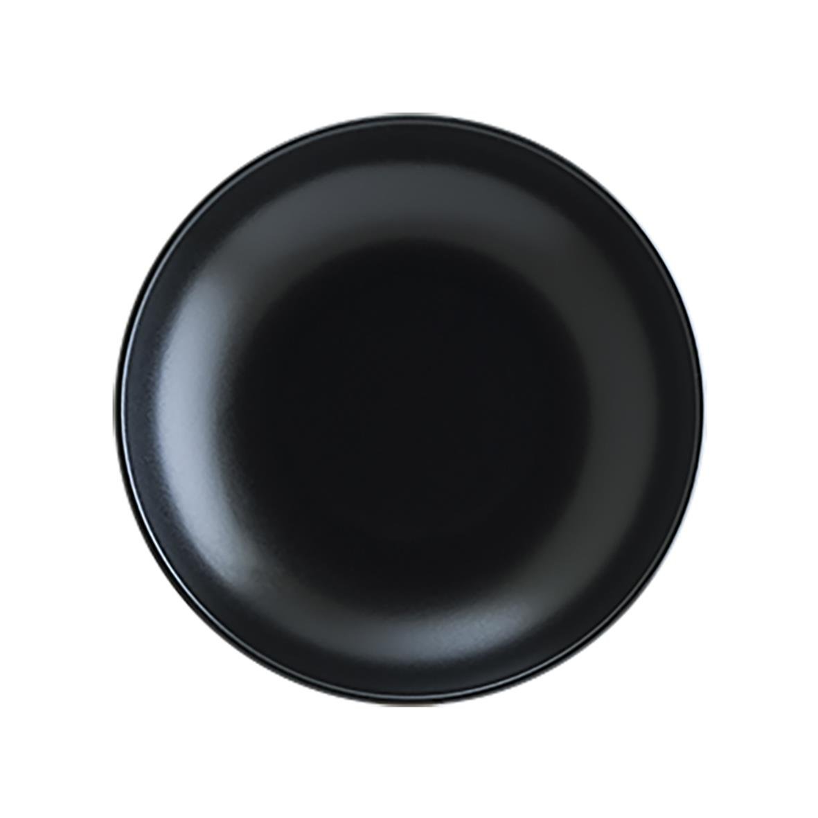 Svart djup tallrik Bonna Notte med diameter 25 cm