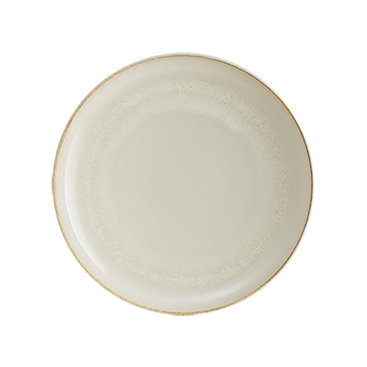 Tallrik Bonna Sand Djup Ø25cm med sandfärgad kant