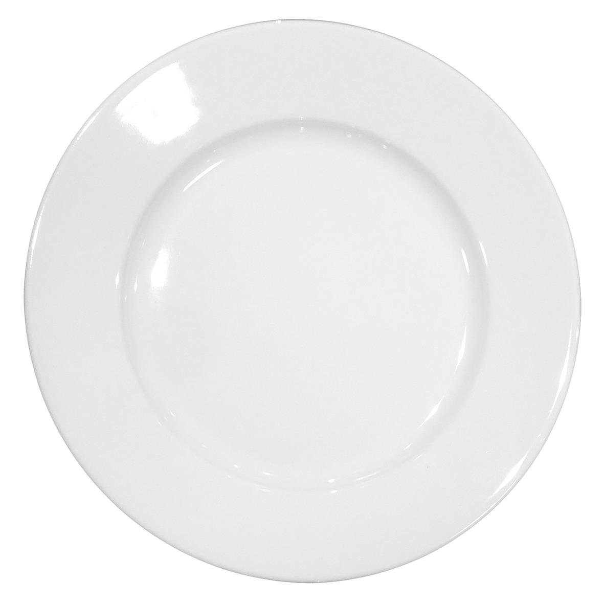 Vit Kazub flat tallrik med diameter på 26,5 cm