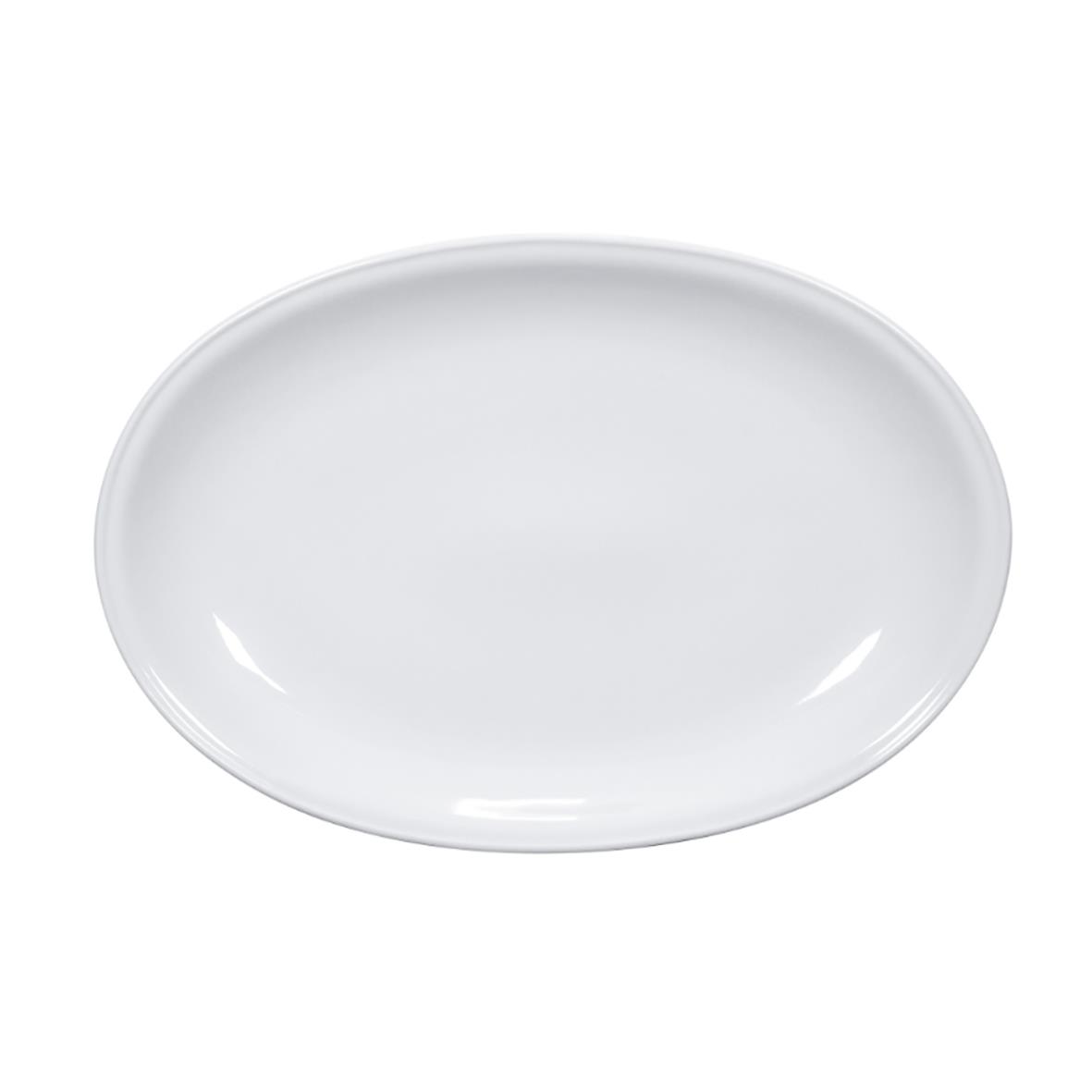 Vit oval tallrik Exxent Pegasus 32x23cm