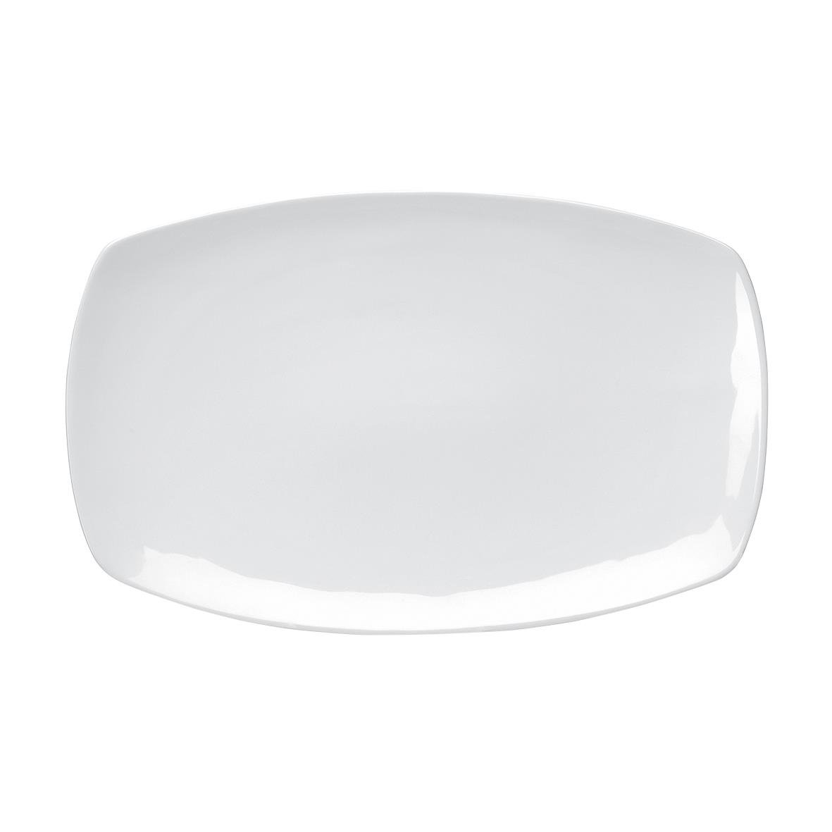 Vit tallrik Exxent Eros Flat 31,5x20cm