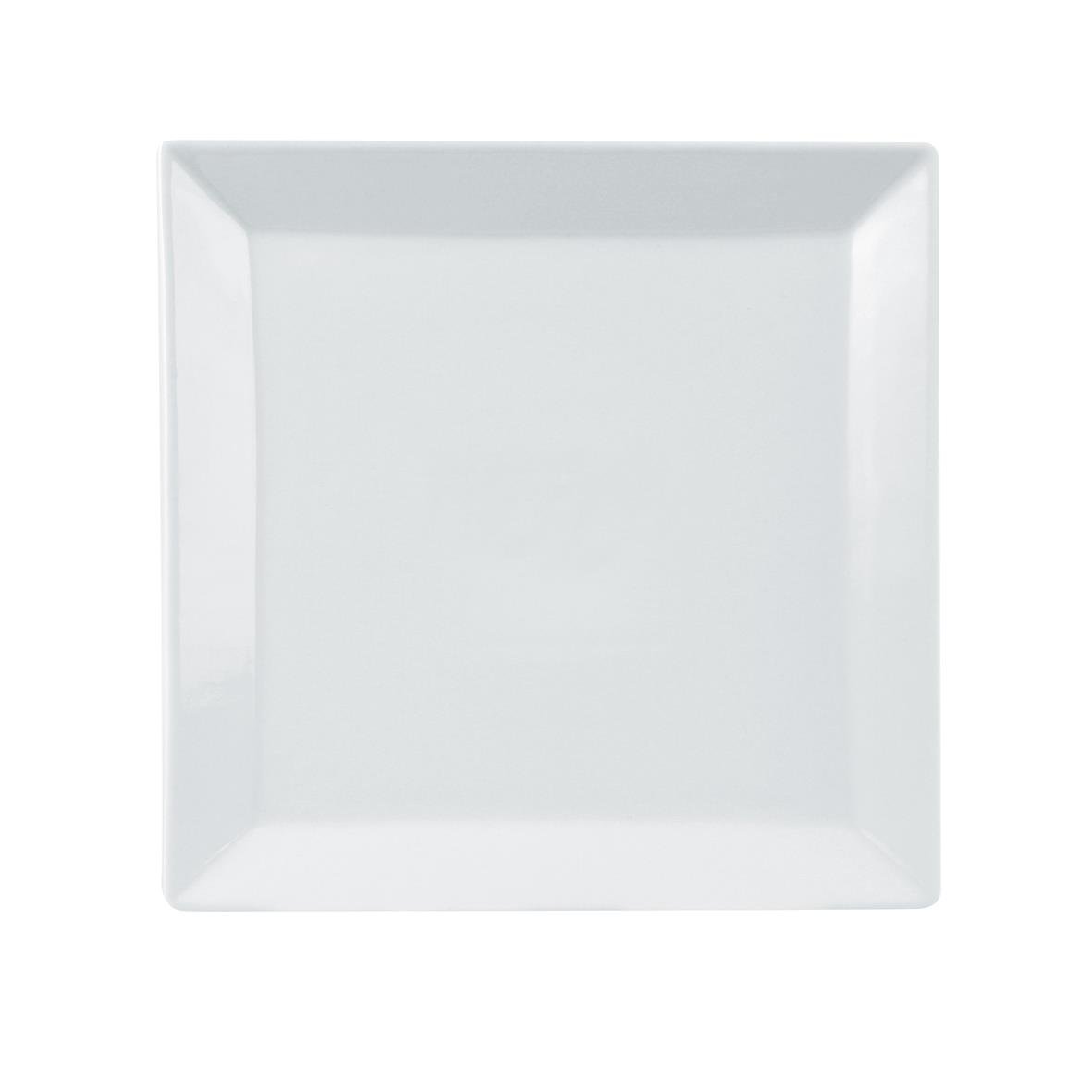 Vit kvadratisk tallrik Exxent Quadro Flat 16x16cm
