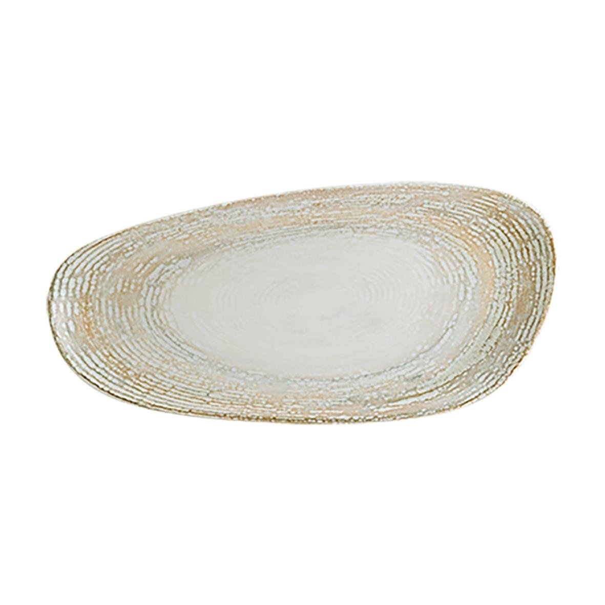 Tallrik Bonna Patera Flat 36cm med oval form och dekorativ kant