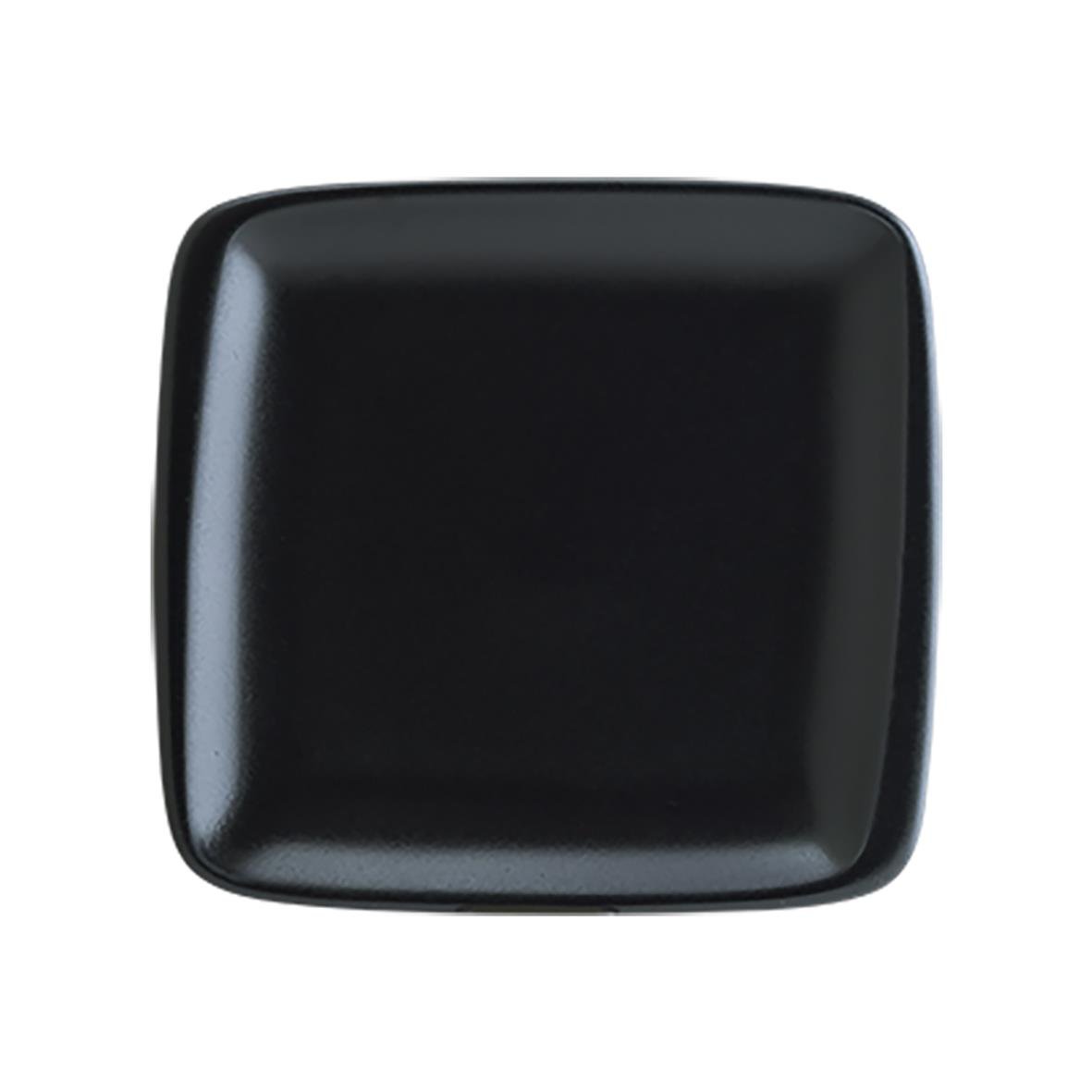Svart fyrkantig tallrik Bonna Notte Flat 22x20cm