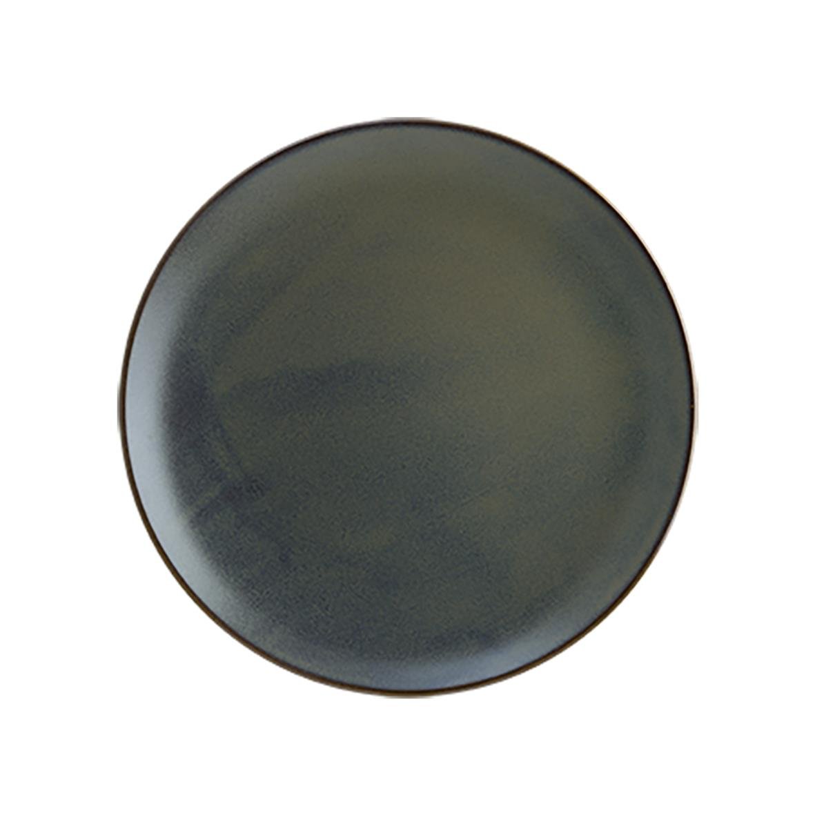 Rund tallrik Bonna Gloire Flat Ø23cm i mörk färg