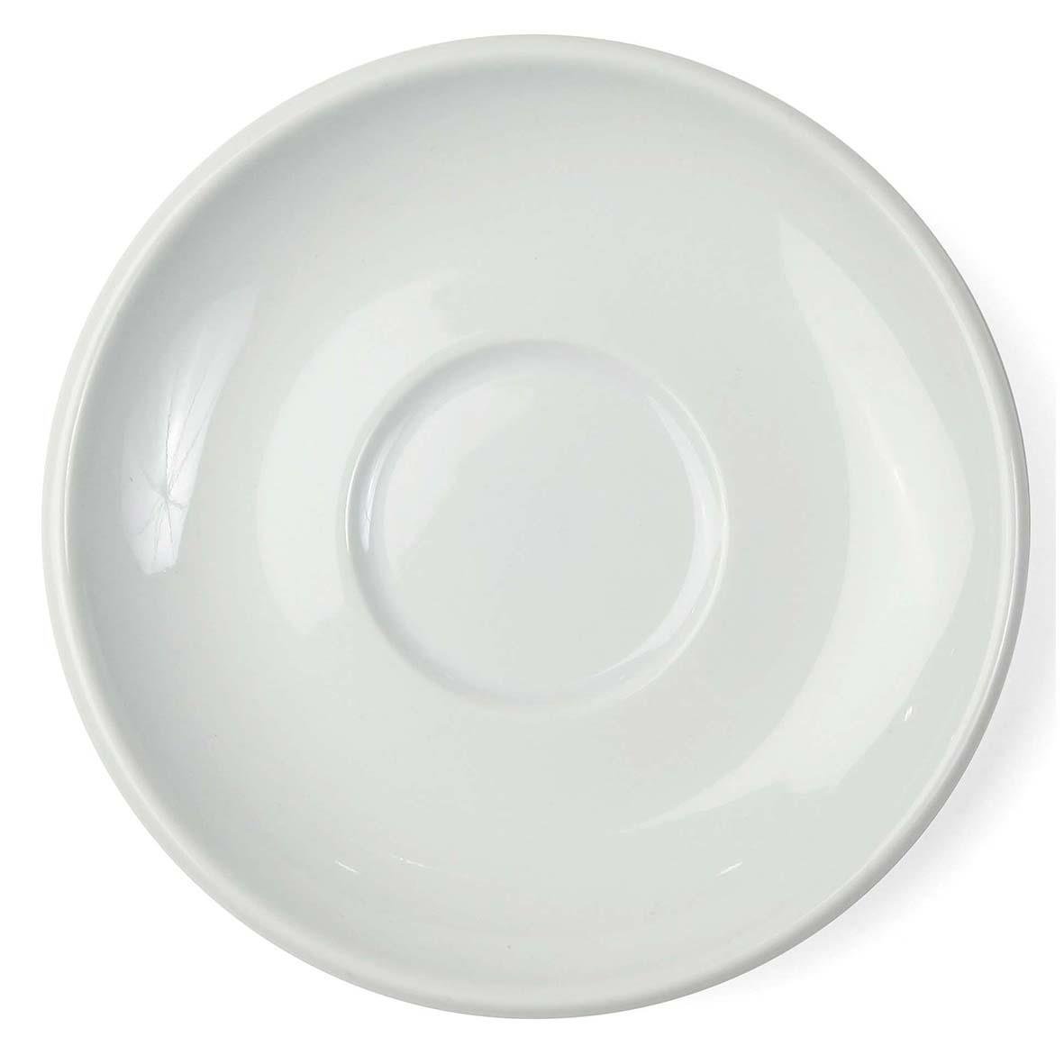 Vit kaffefat Exxent Classic 145 mm i rund form