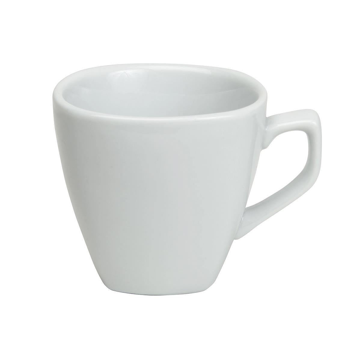 Vit kaffekopp Exxent Verona 22cl med handtag