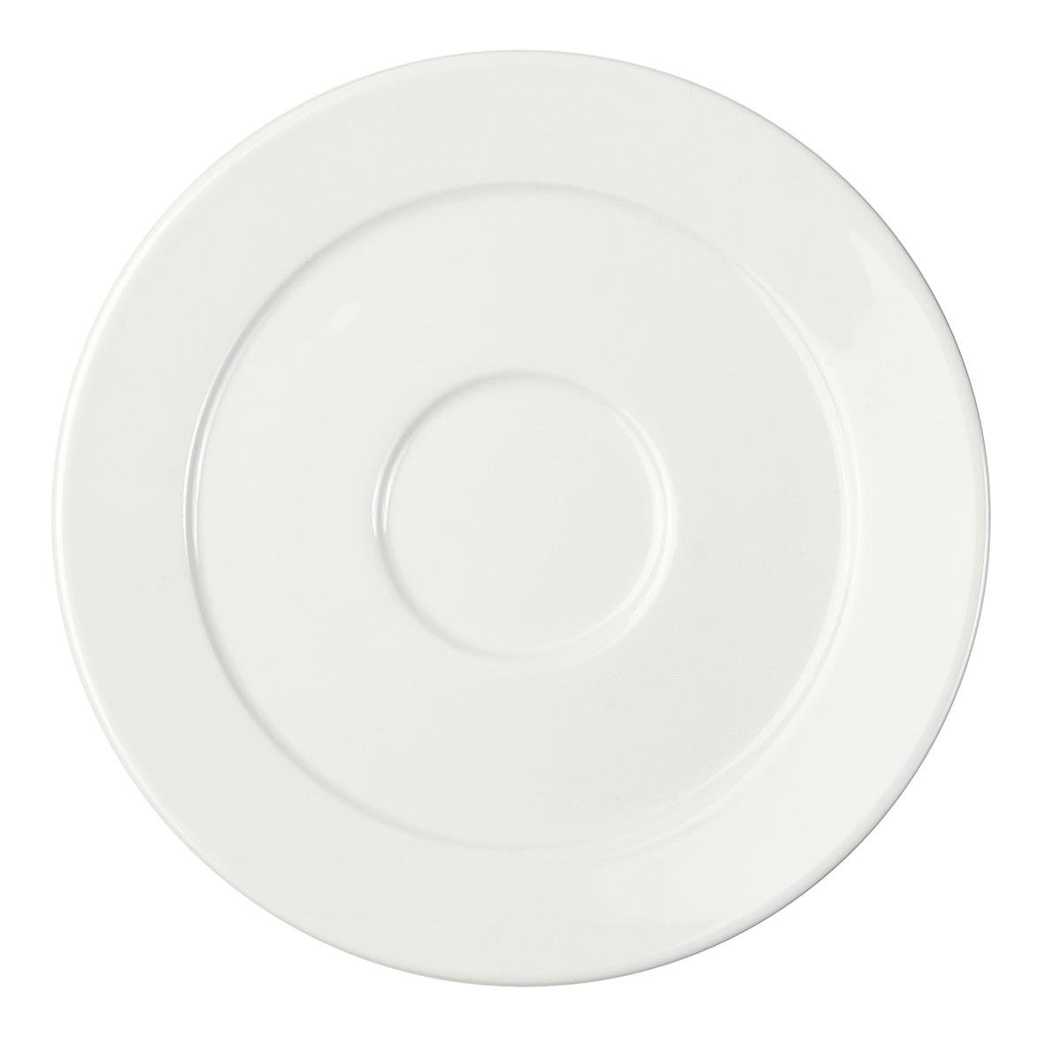 Vit kaffefat Exxent Zeus med diameter på 14 cm