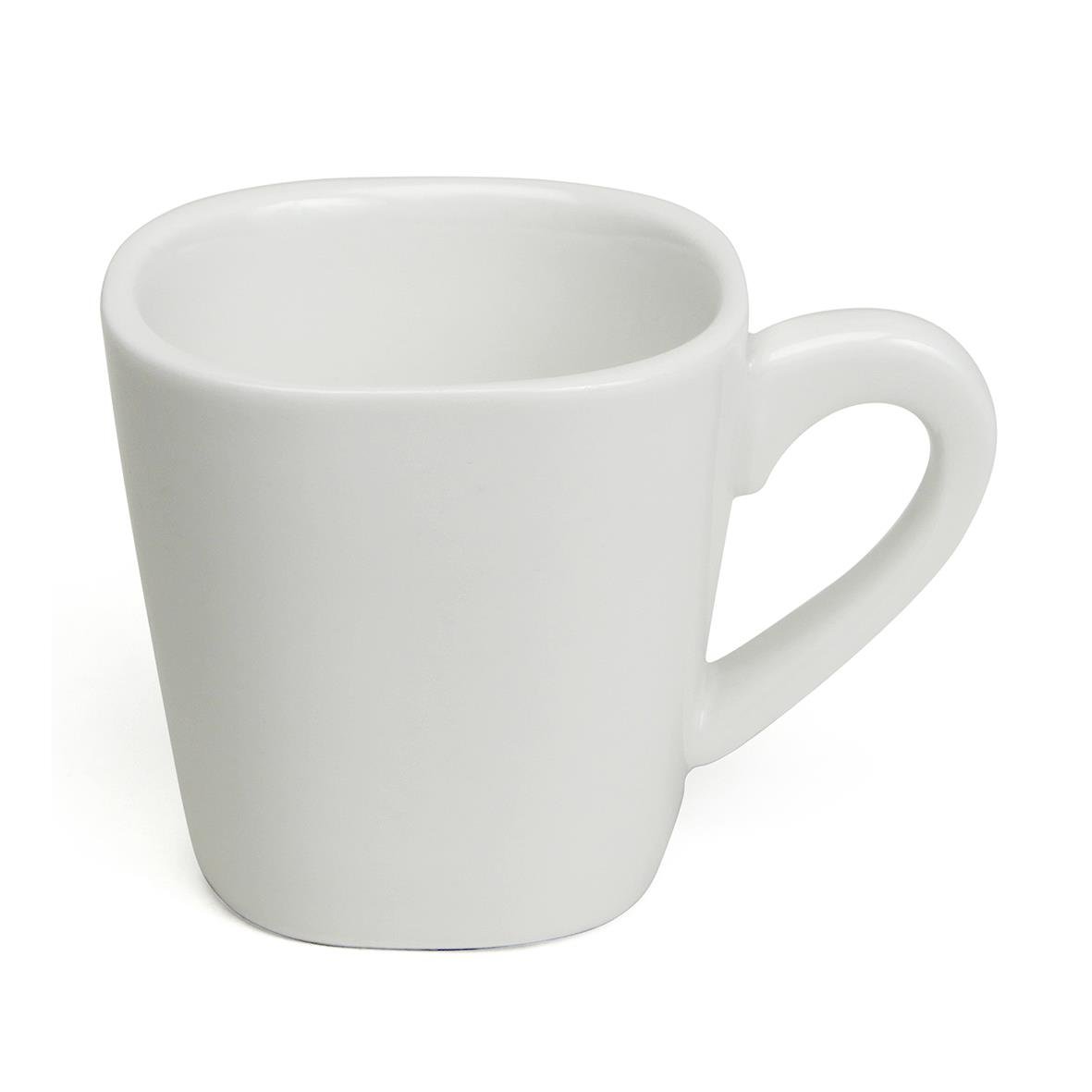 Vit espressokopp Exxent Madrid 8cl med handtag