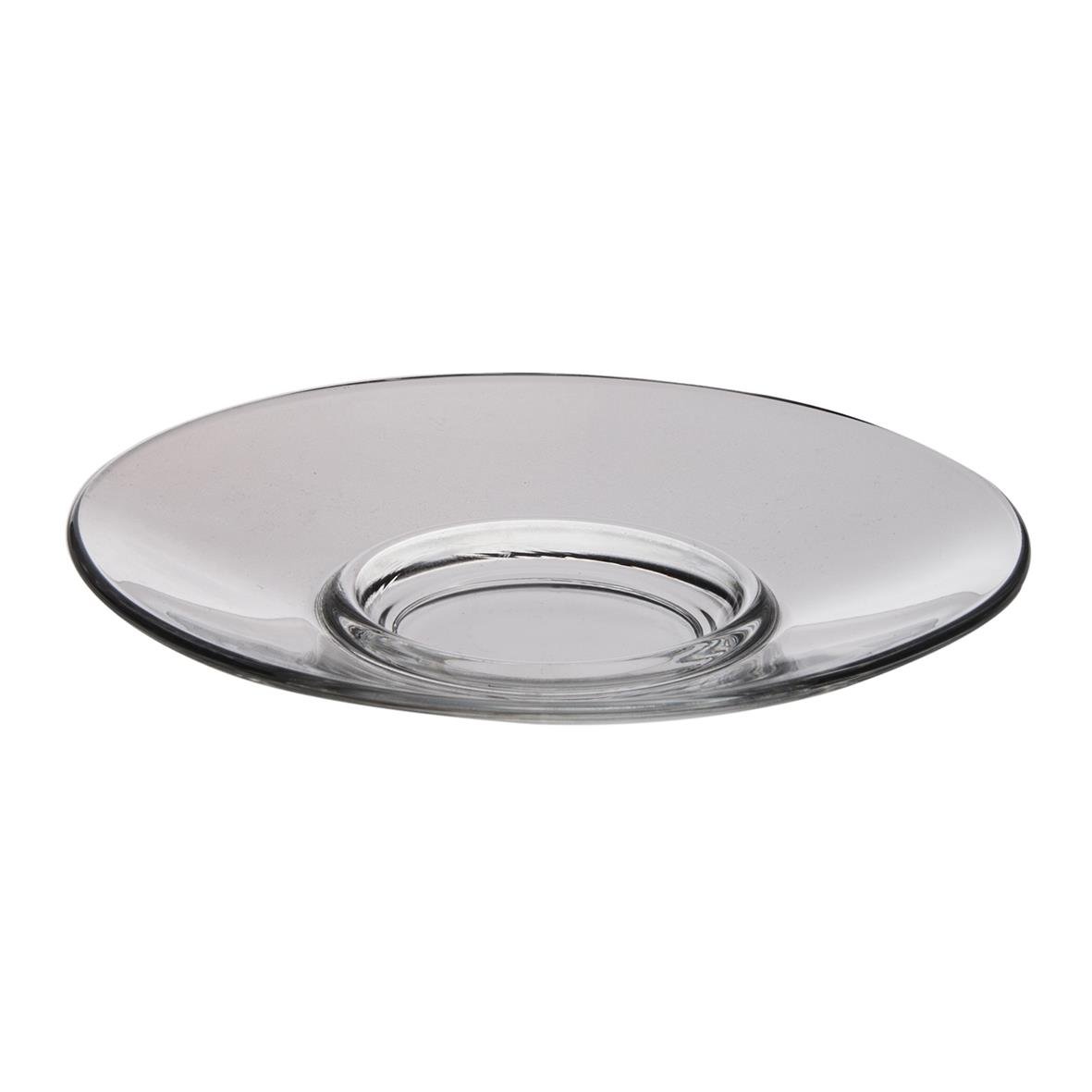 Rund, transparent espressofat i glas med diameter 12 cm från Arcoroc Voluto