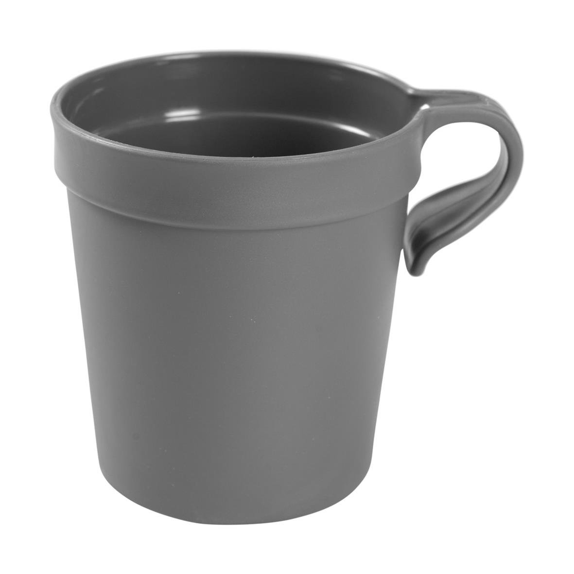 Grå återanvändbar plastmugg från Abena med 25cl volym
