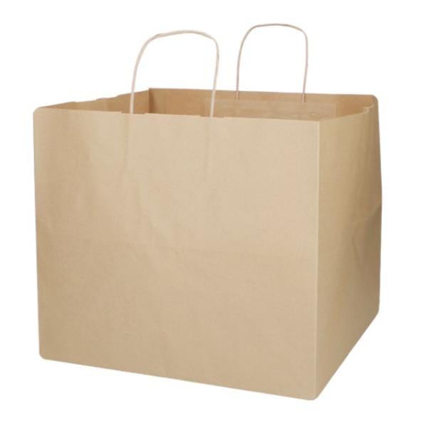 Stor papperskasse för pizza och bageri Brun 365x330x320mm