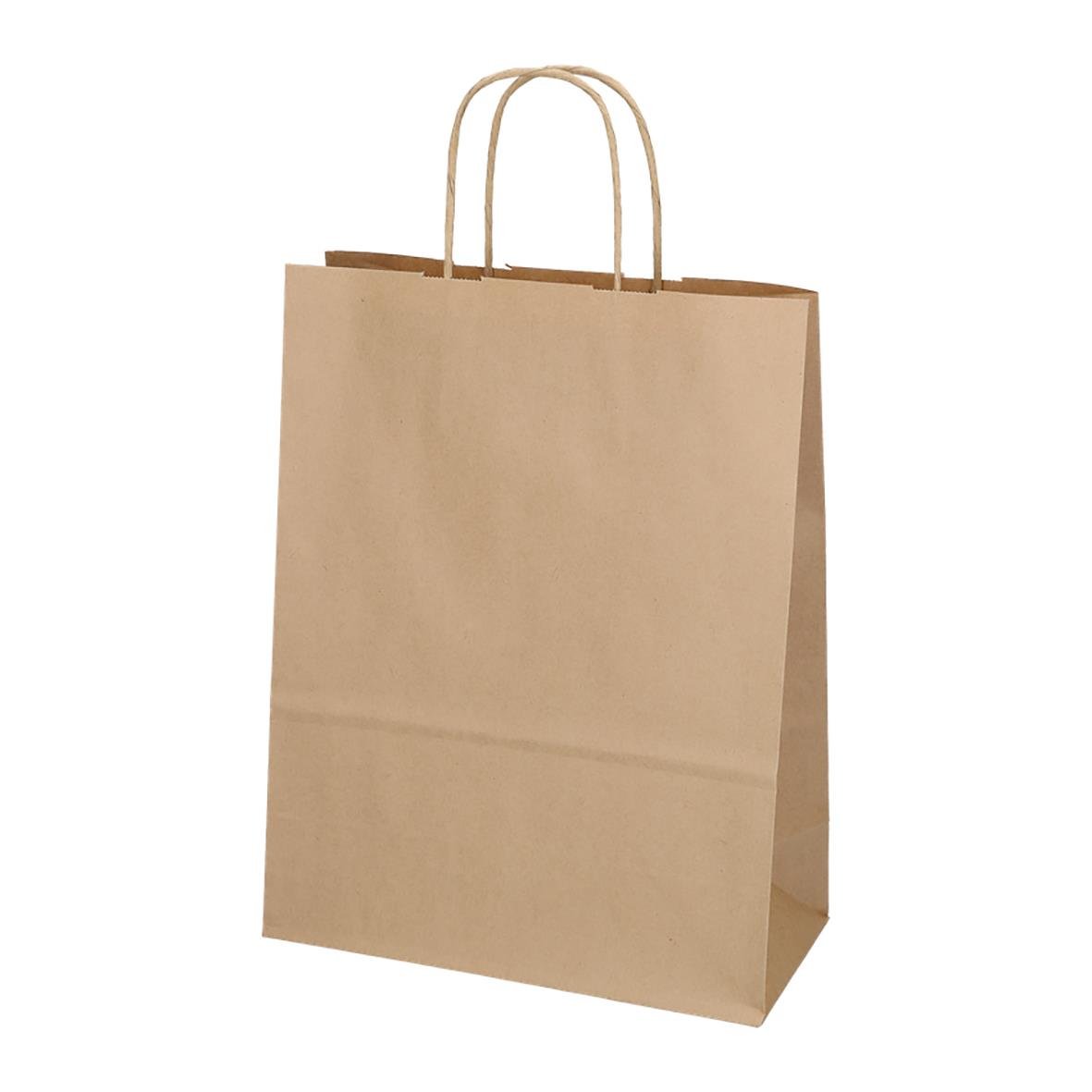 Brun papperskasse med handtag, storlek 320x120x410mm, 30L