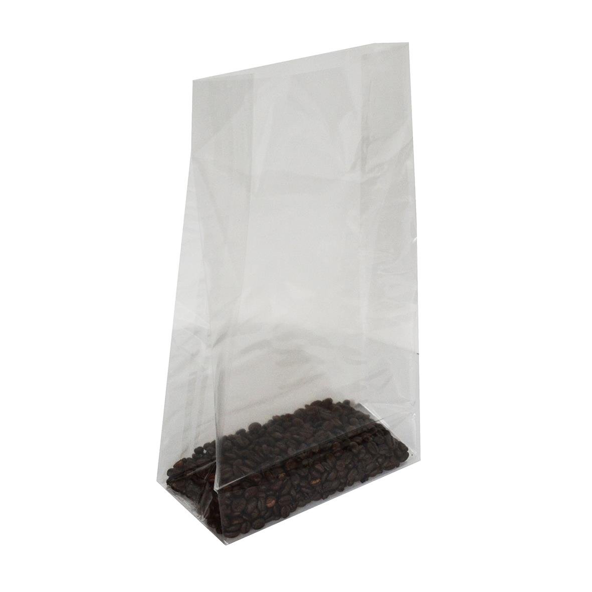 Cellofanpåse Fix Up 180x110x360mm med kaffe- eller kaffebönor