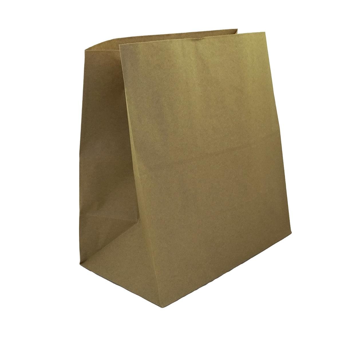 Brun bärkasse utan handtag, mått 350x210x380mm