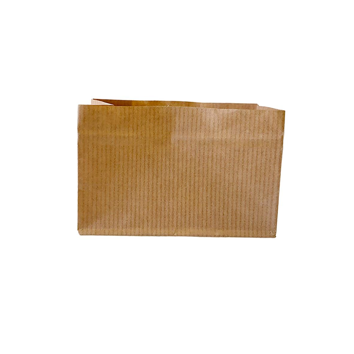 Papperspåse med SOS PE-belagd insida, brun, 105x65x80mm