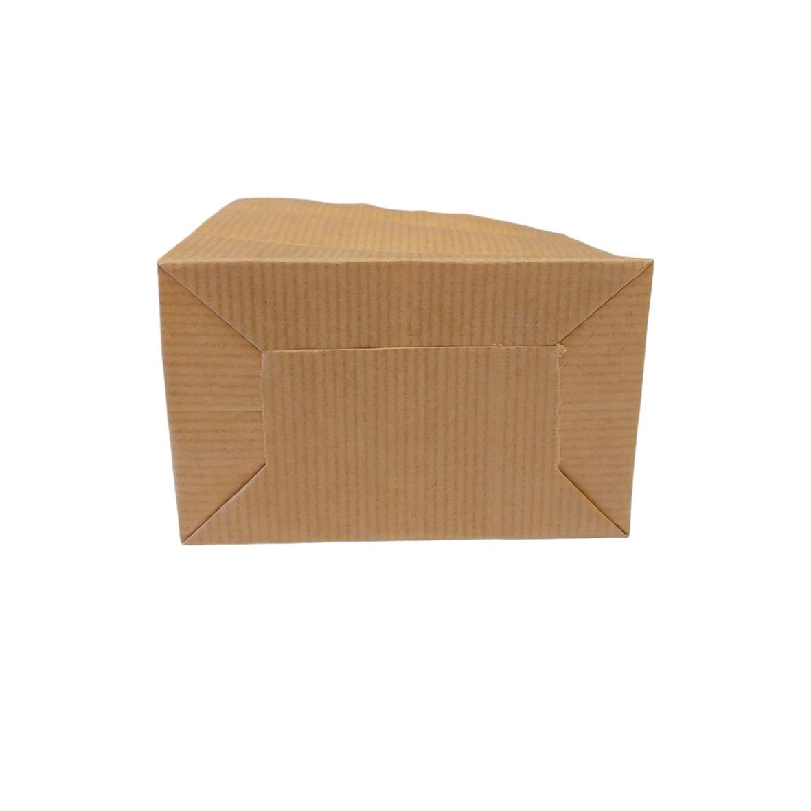 Papperspåse SOS PE-belagd insida brun 105x65x80mm