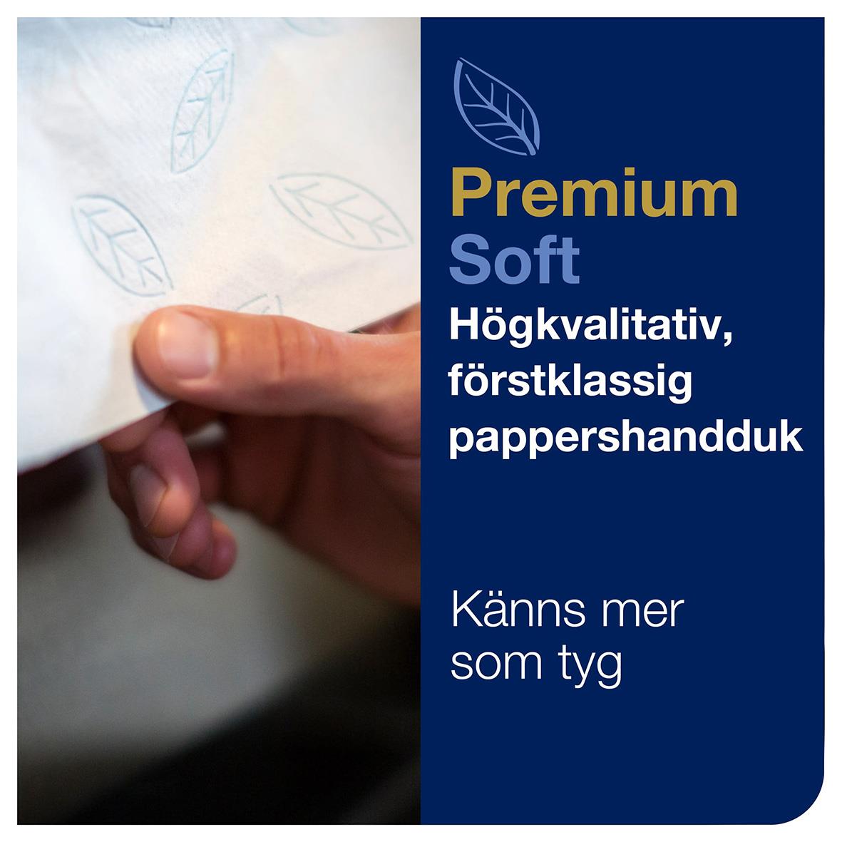 Pappershandduk Premium Soft Högkvalitativ, förstklassig, känns som tyg