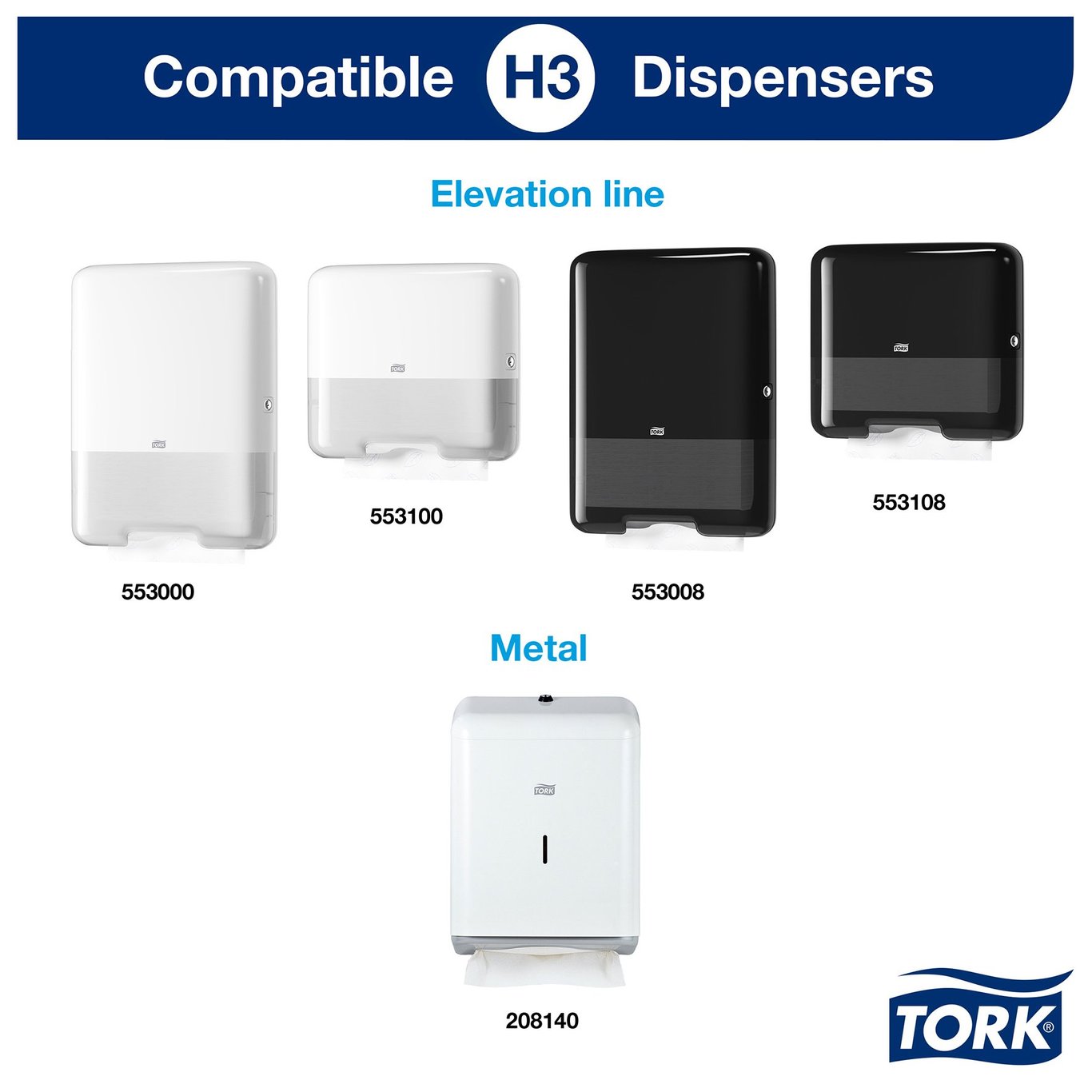 Pappershandduk Tork H3 Adv 2-lg 230x250mm 50010006_4