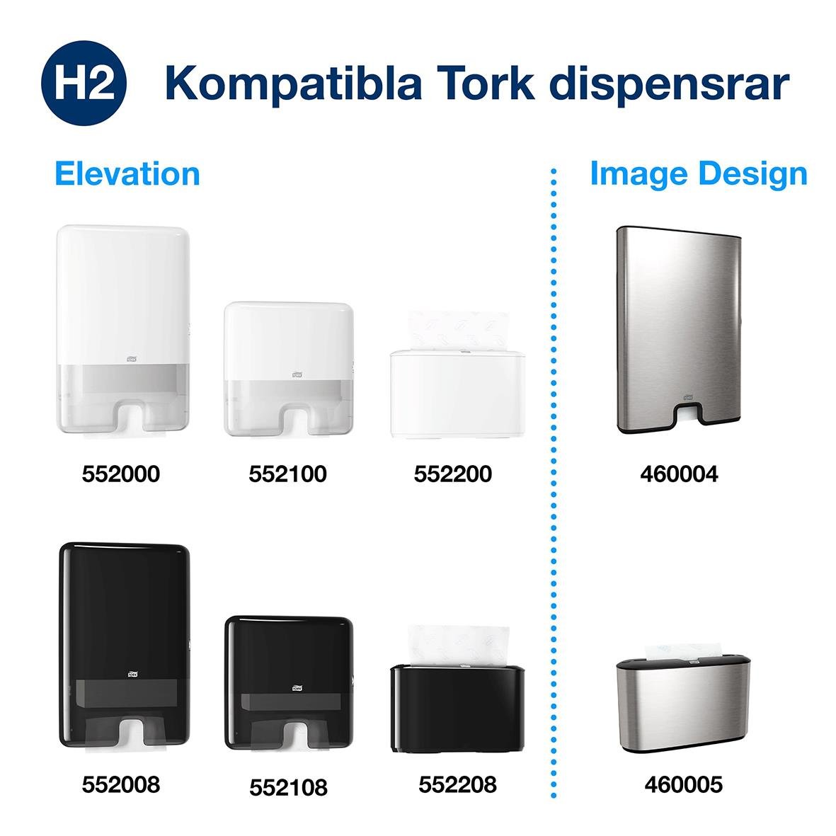 Pappershandduk Tork H2 Uni 1-lg 196x255mm 50010132_5