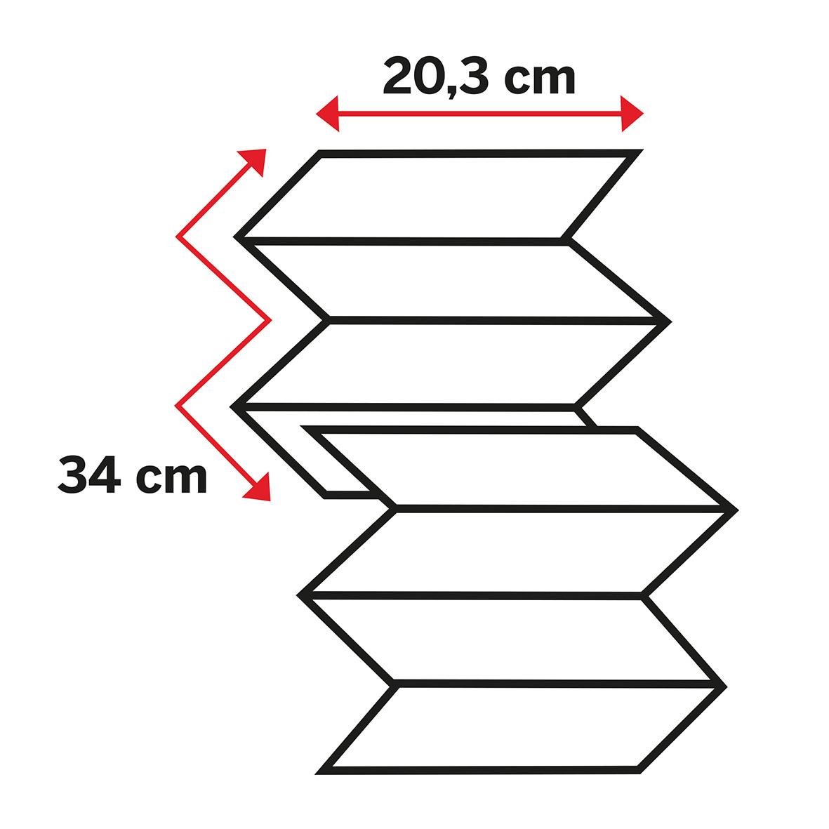 Pappershandduk Katrin W-Fold L Plus 3-lg 203x340mm, vikbar handduk med måtten 20,3 cm bred och 34 cm lång
