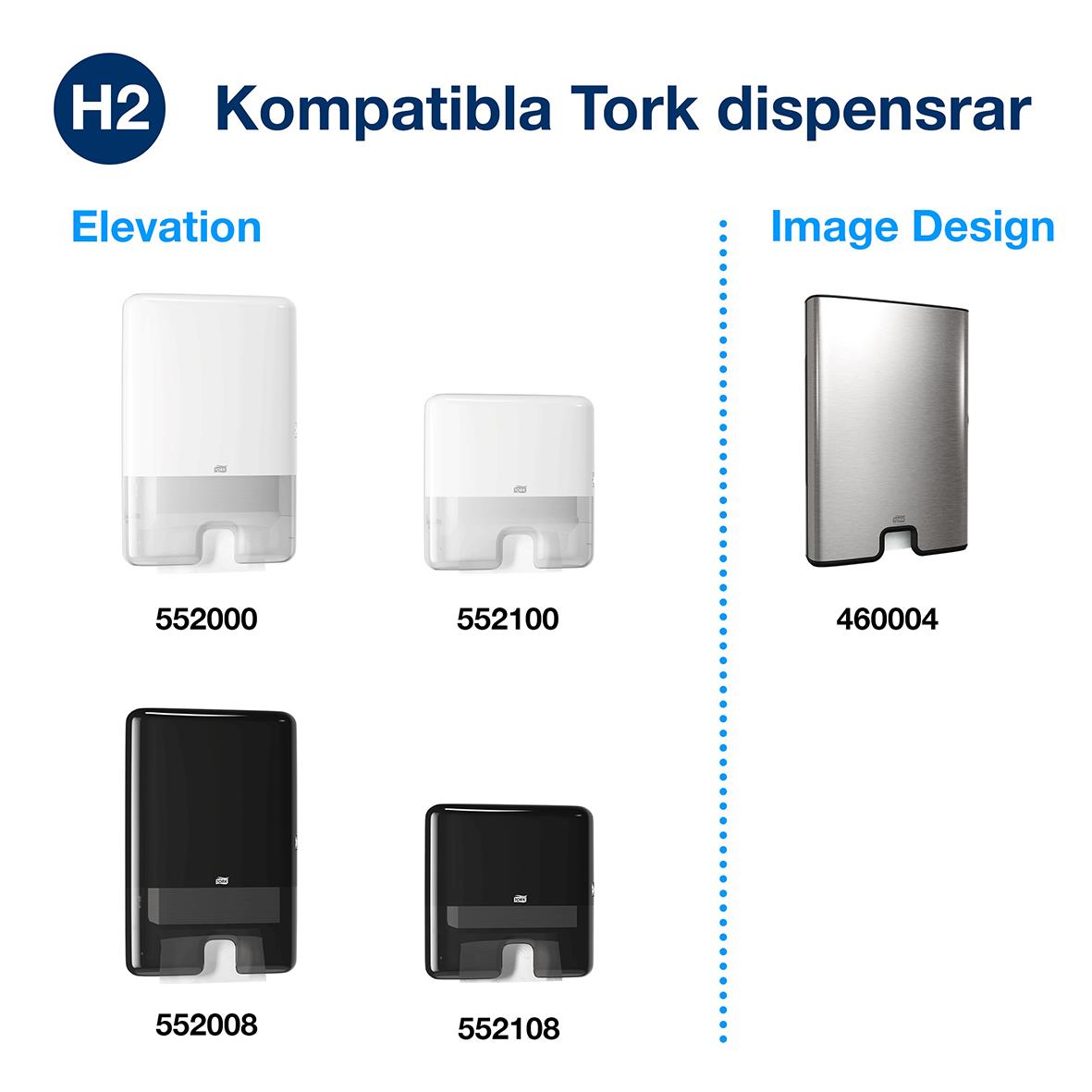 Pappershandduk Tork H2 Komprimerad Prem 2-lg 212x320mm 50010201_2