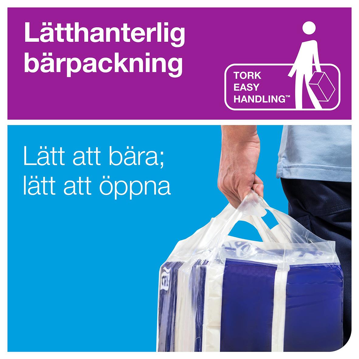 Pappershandduk Tork H2 Adv 2-lg 212x255mm för enkel hantering och öppning