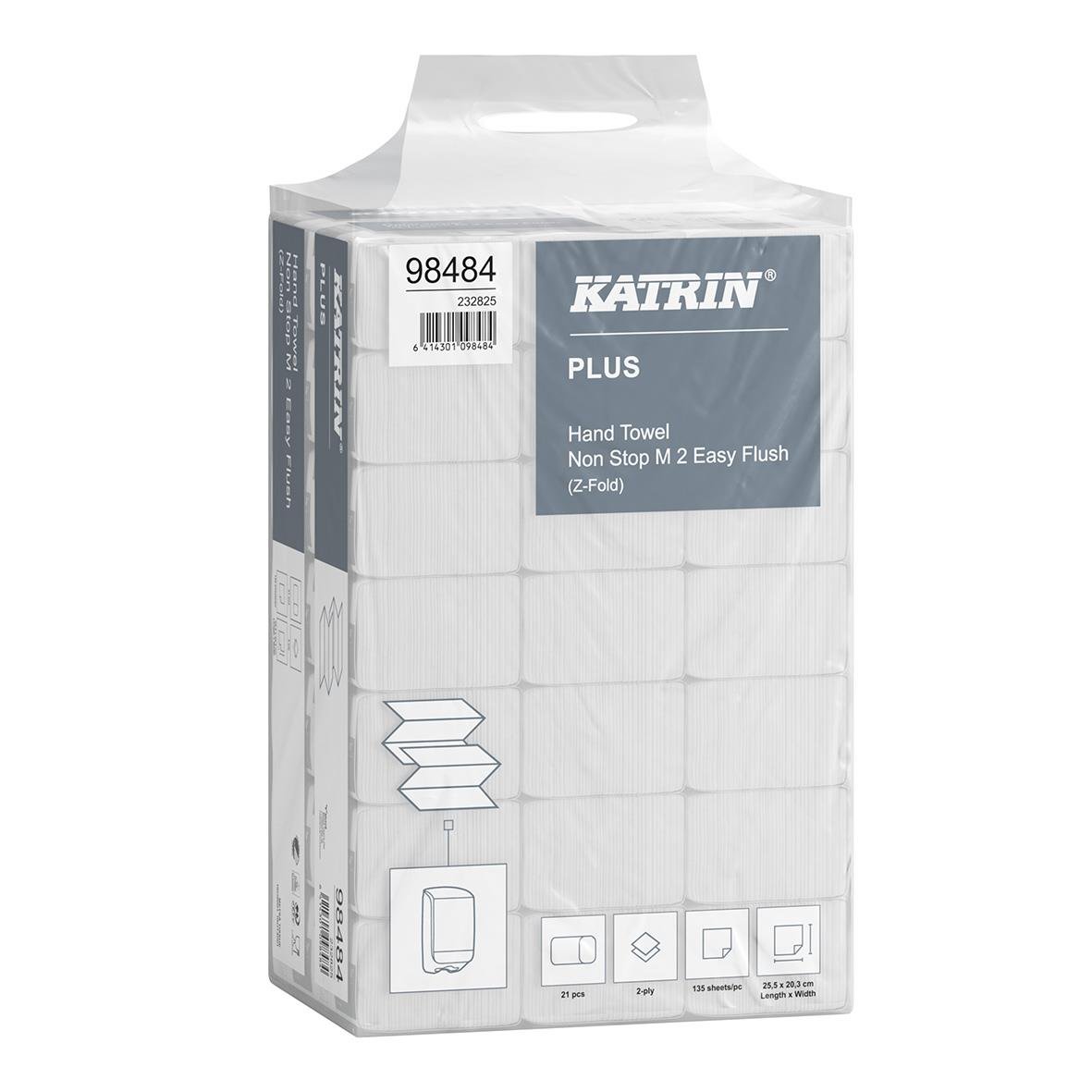 Pappershandduk Katrin M Plus 2-lg Spolbar 203x255mm i förpackning