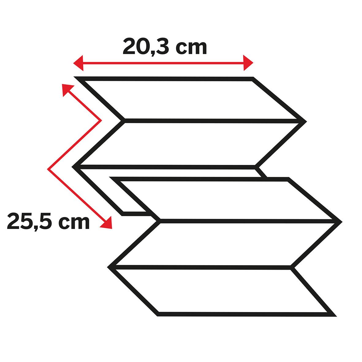 Illustration av pappershandduk Katrin M Plus 2-lg med måtten 20,3 x 25,5 cm