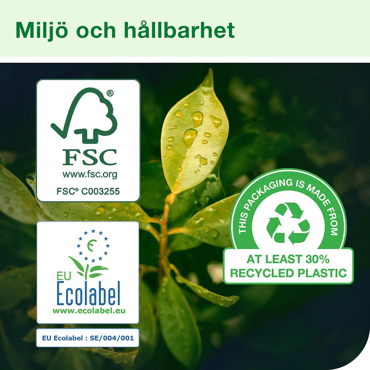 Hushållspapper Tork Universal Basic 2-lg Ofärgad 26m med FSC och EU Ecolabel
