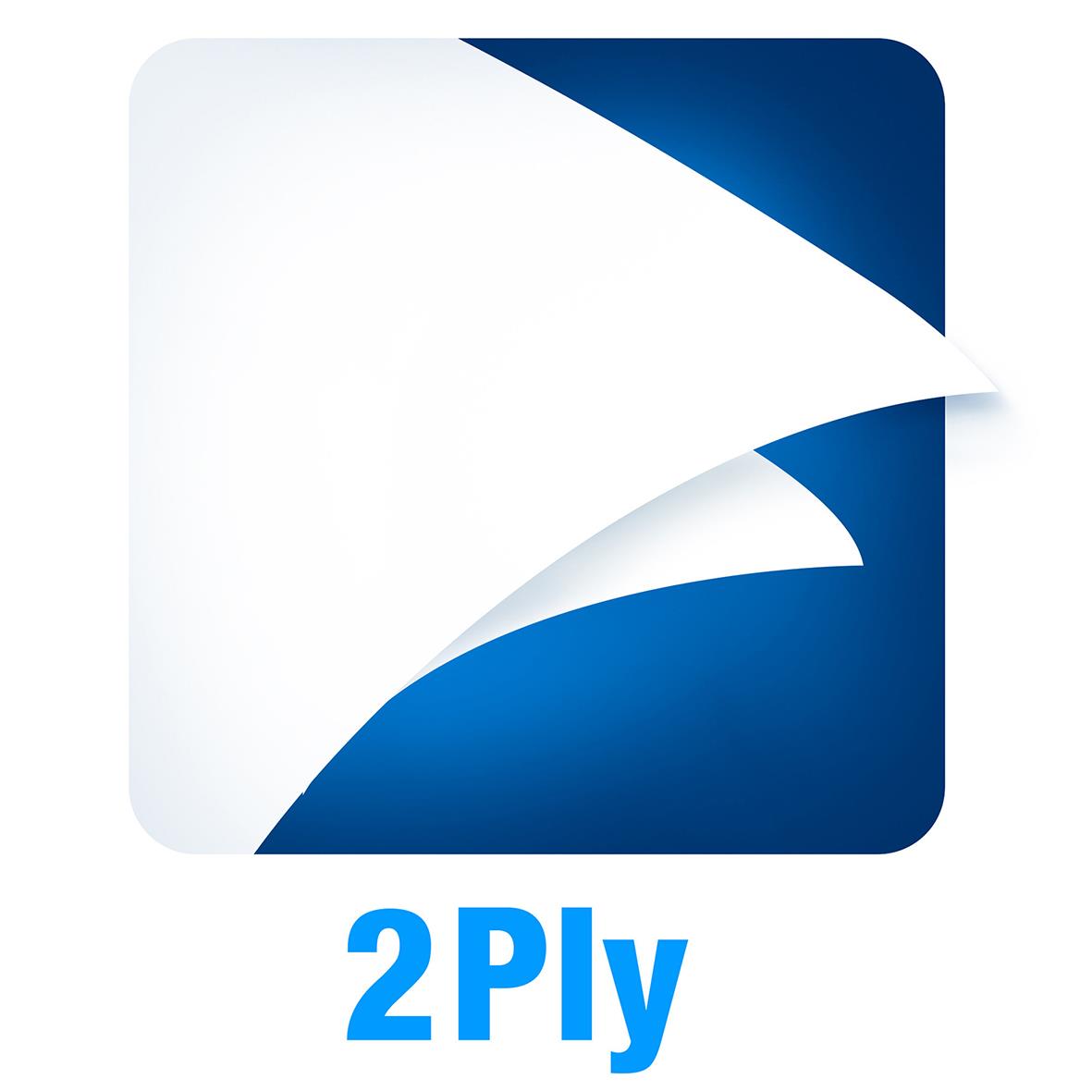 Tvålagigt vitt toalettpapper Tork T1 Jumbo Premium 360m i förpackning