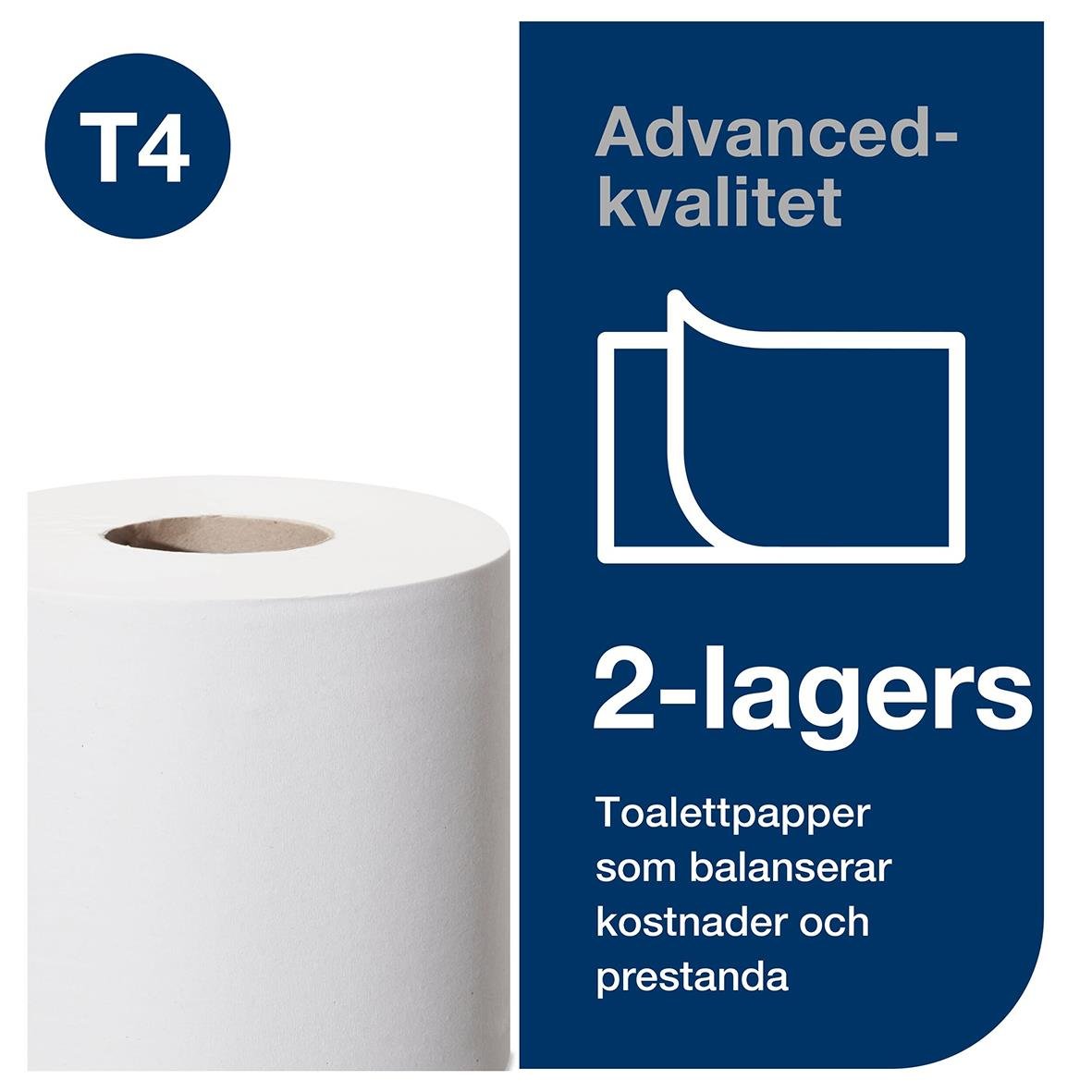 Toalettpapper Tork T4 Advanced 2-lg Vit 31,4m 50030004_3