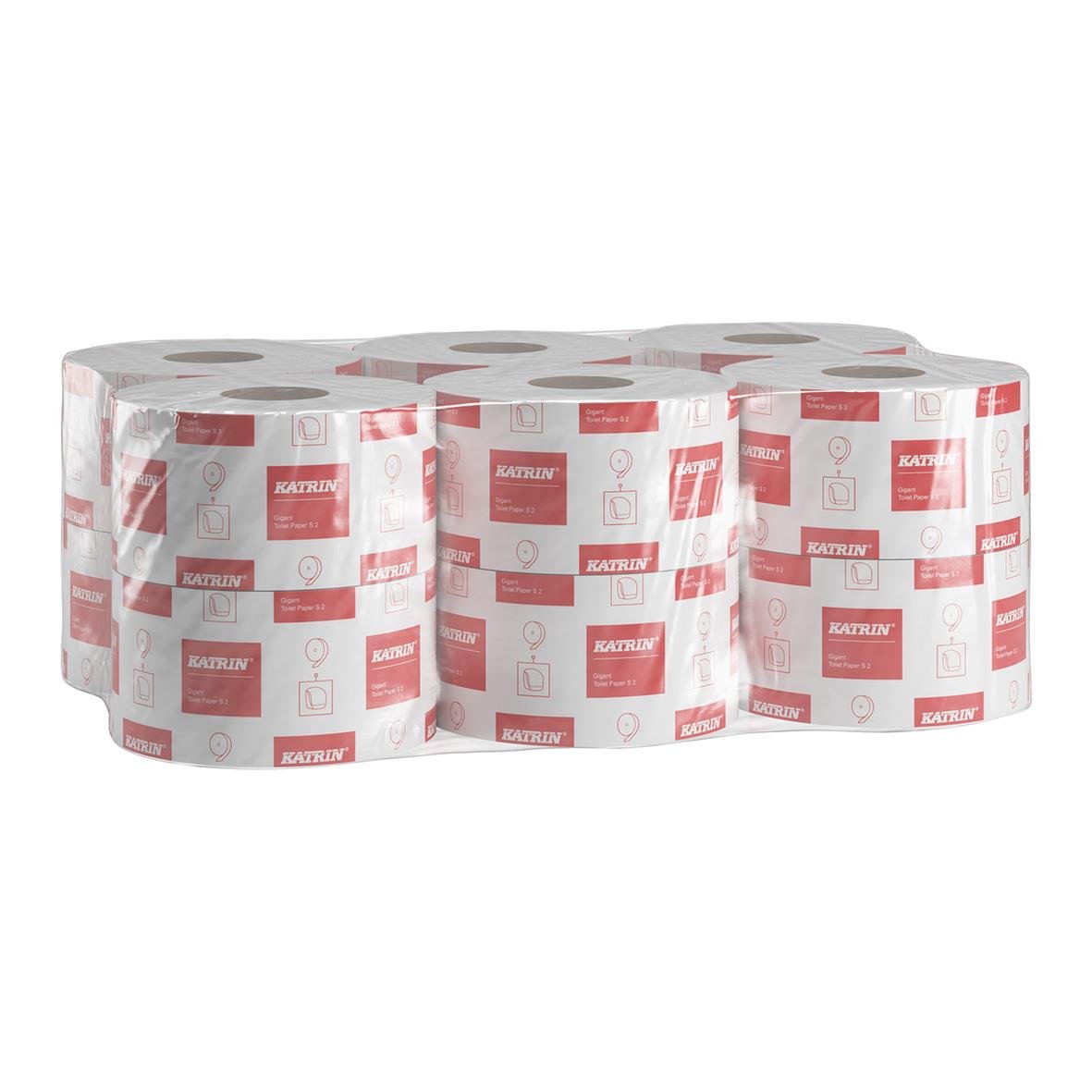 Katrin Gigant S toalettpapper 200m i vit, 2-lags, 3-pack