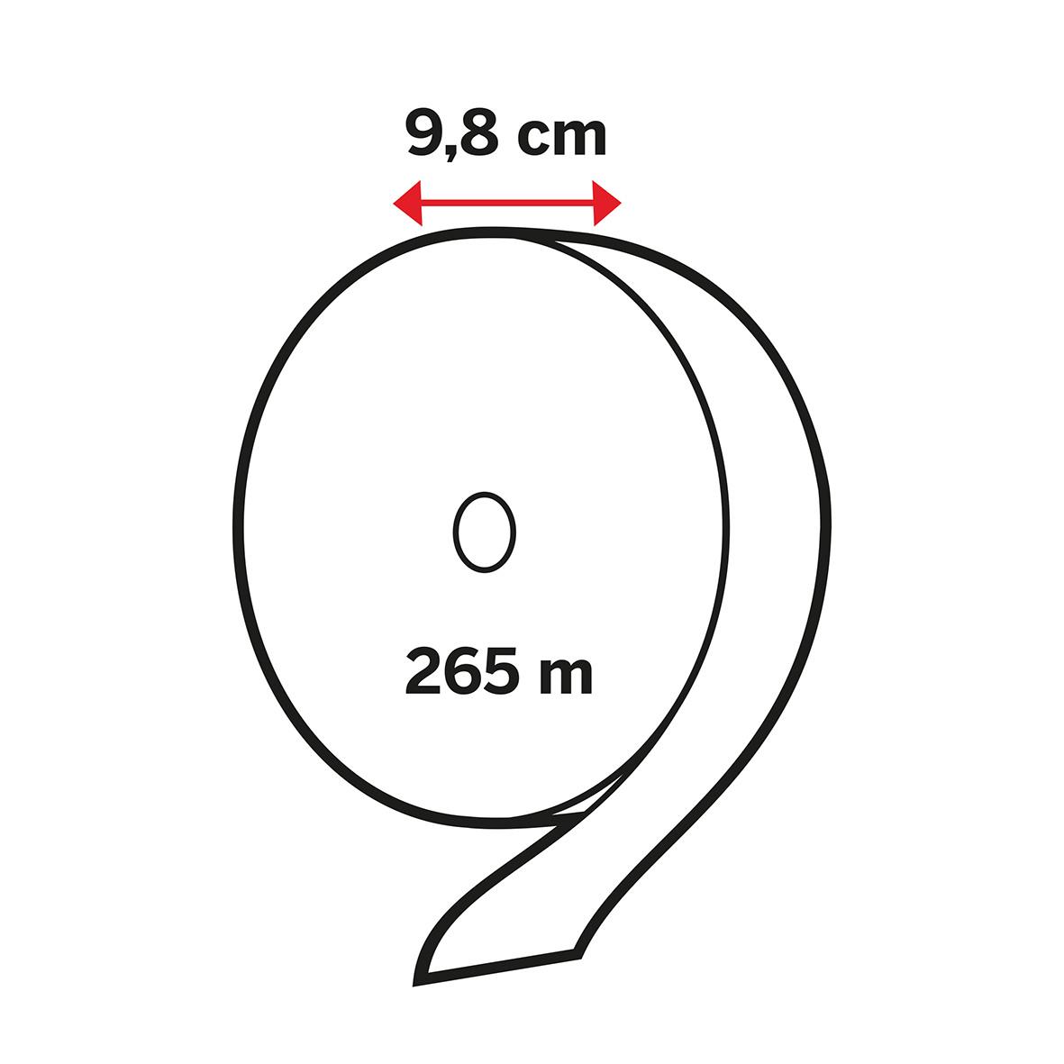 Toalettpapper Katrin Gigant S 1-lg Vit 265m med diameter 9,8 cm