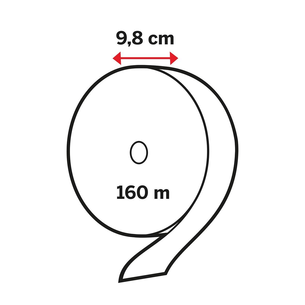 Toalettpapper Katrin Gigant S Plus 2-lg Vit 160m med diameter 9,8 cm