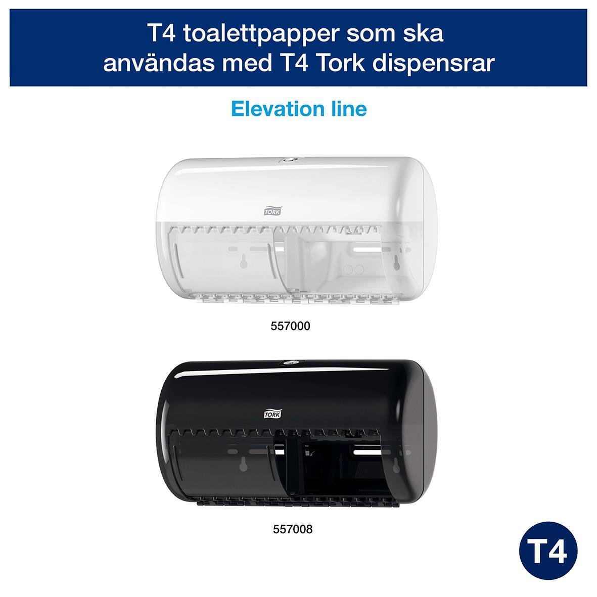 Toalettpapper Tork T4 Premium 2-lg Vit 50,4m 50030083_2