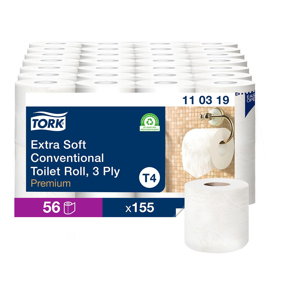 Toalettpapper Tork T4 Premium E-soft 3-lg Vit 19m