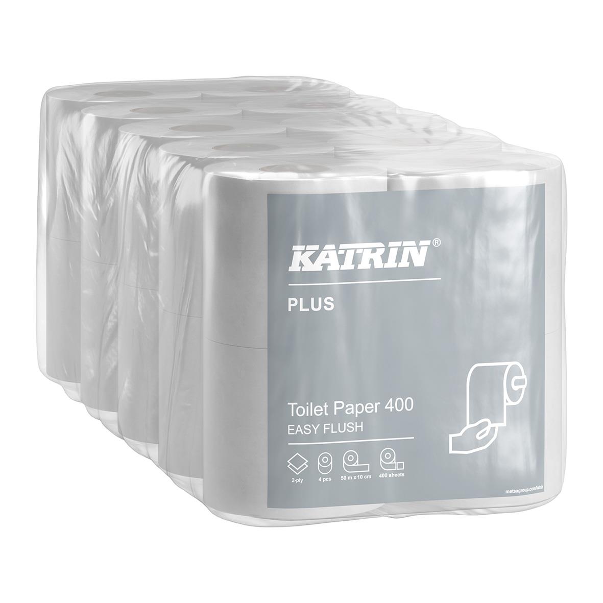 Toalettpapper Katrin EasyFlush 400 2 lg Vit 50m 50030134