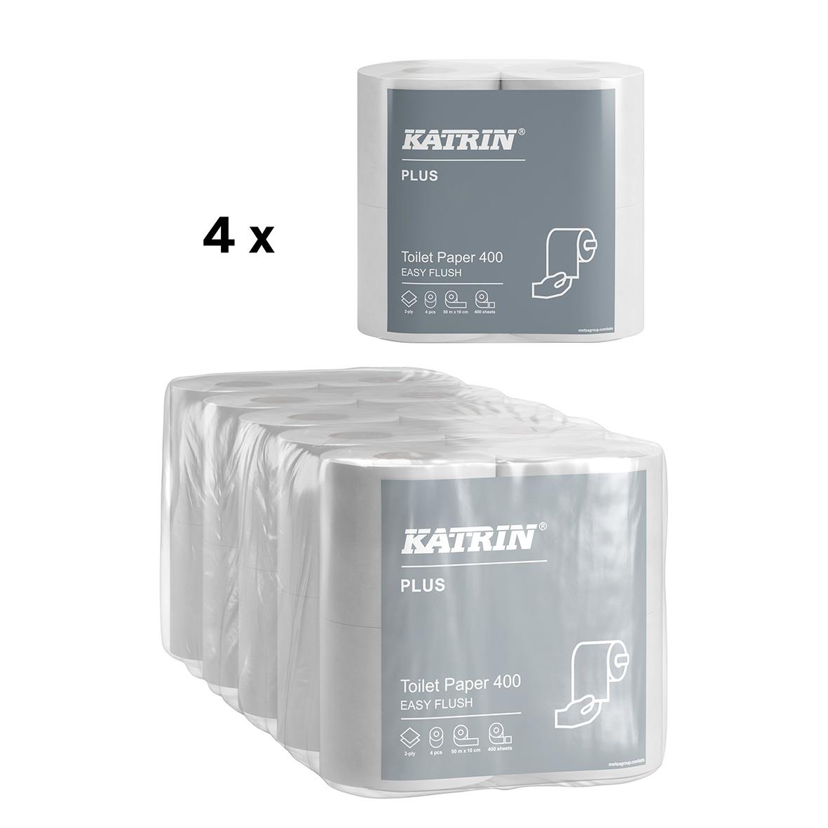 Toalettpapper Katrin EasyFlush 400 2 lg Vit 50m 50030134