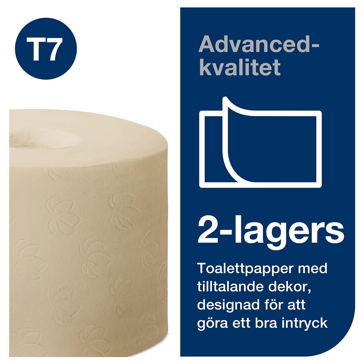 Toalettpapper Tork T7 Mjuk Mid-size Adv 2-lg Natur 103m 50030136_4