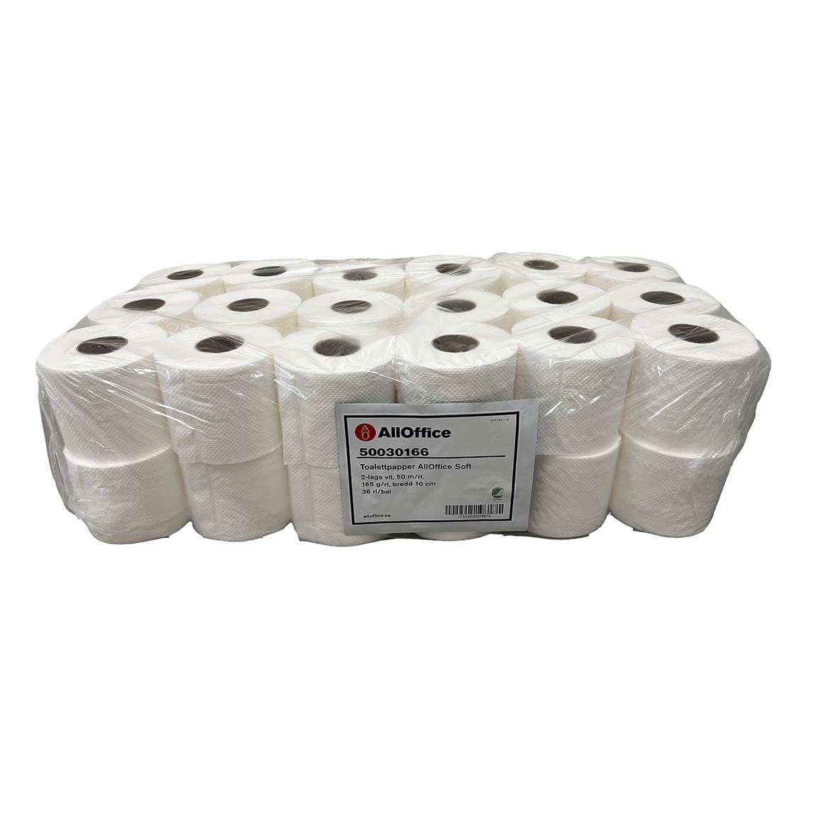 Toalettpapper AllOffice Soft 2-lg Vit 50m