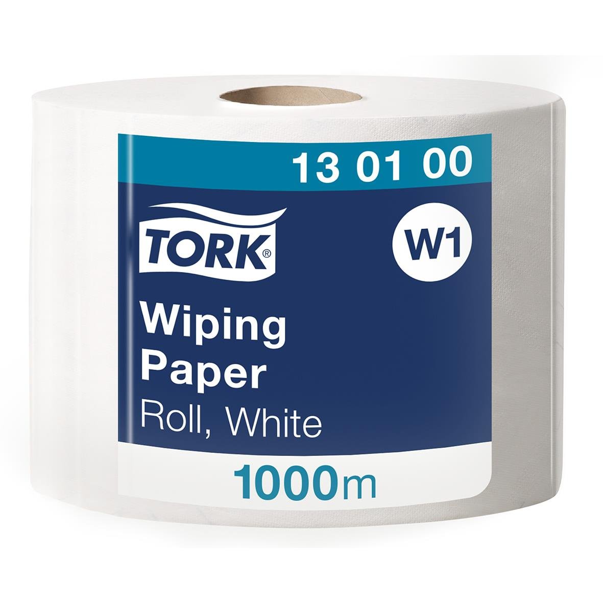 Industrirulle Tork W1 avtorkningspapper 245mm x 1000m i vit roll