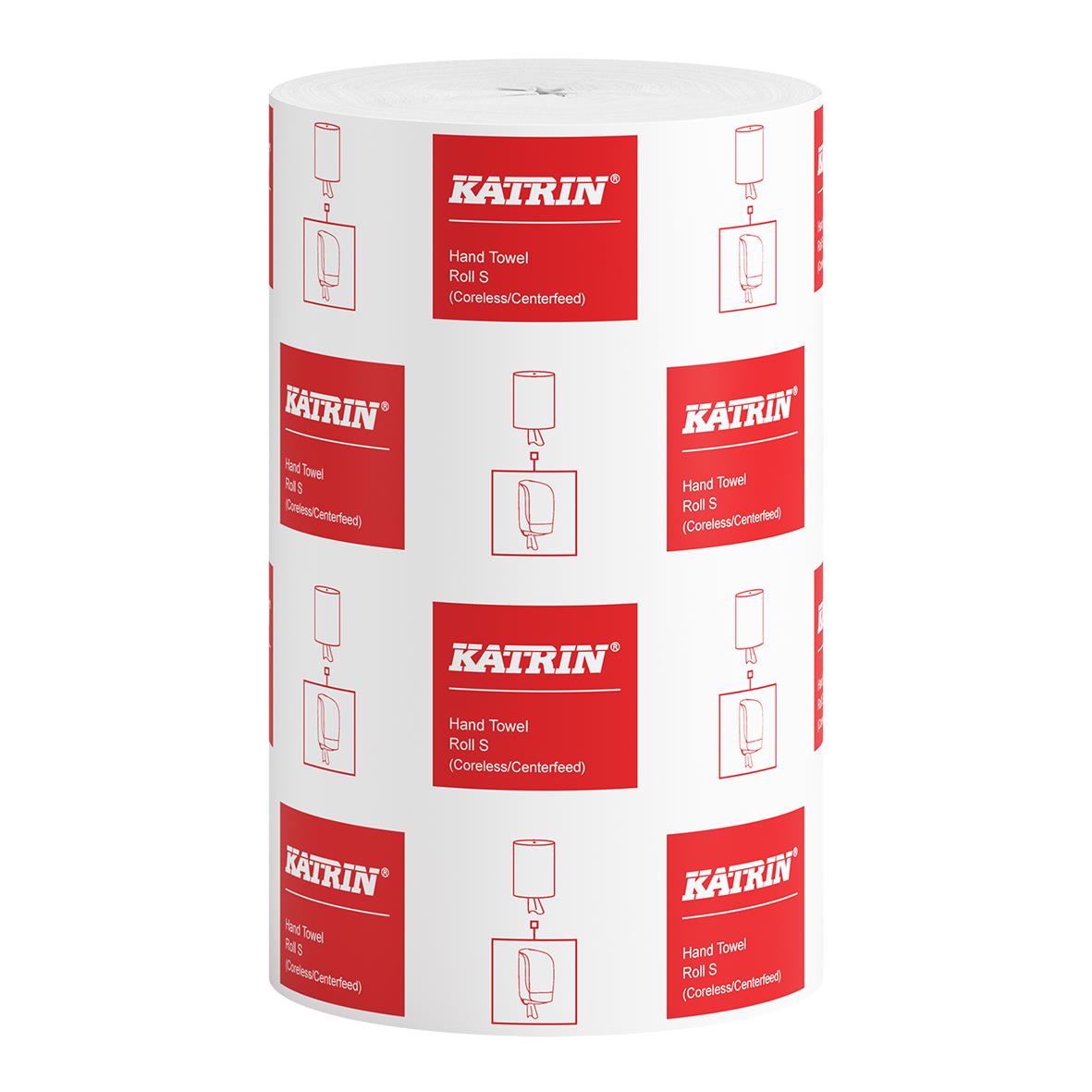 Vit Katrin S Classic 1-lags handduksrulle 205mmx116m