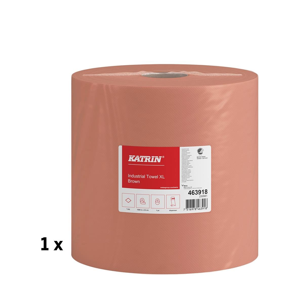 Stor brun industrirulle Katrin XL 320mm x 1000m